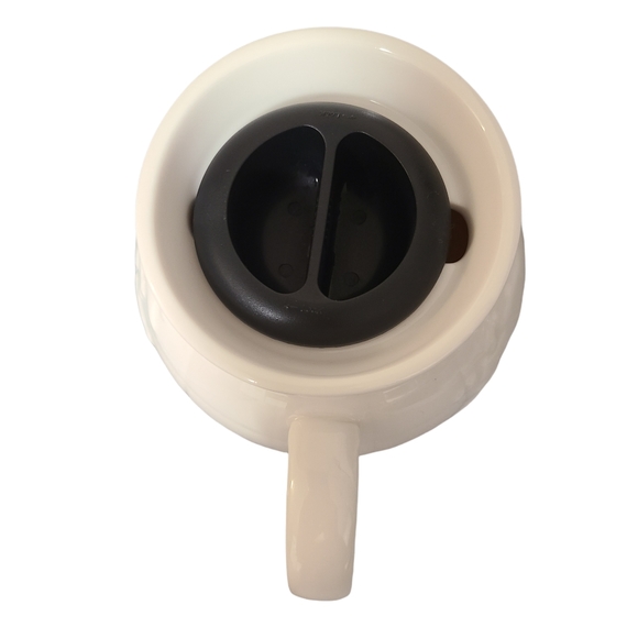 Starbucks Barista World Globe Flags Ceramic Travel Coffee Mug and Lid 24 oz 2002 - Picture 5 of 7